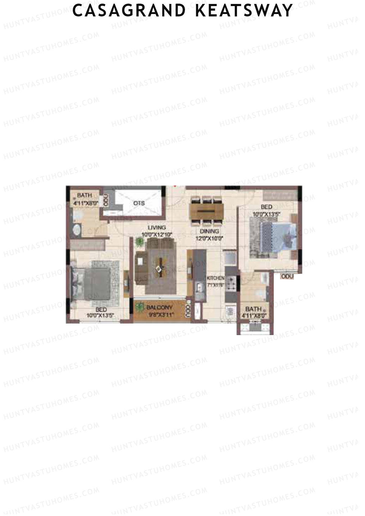 Casagrand Keatsway Block A Unit 20 Floor Plan