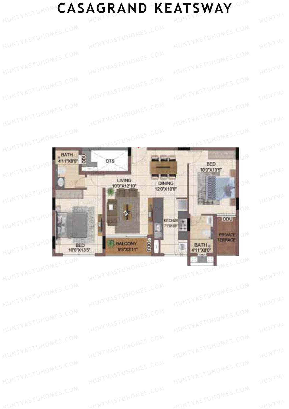 Casagrand Keatsway Block A Unit 20 Floor Plan