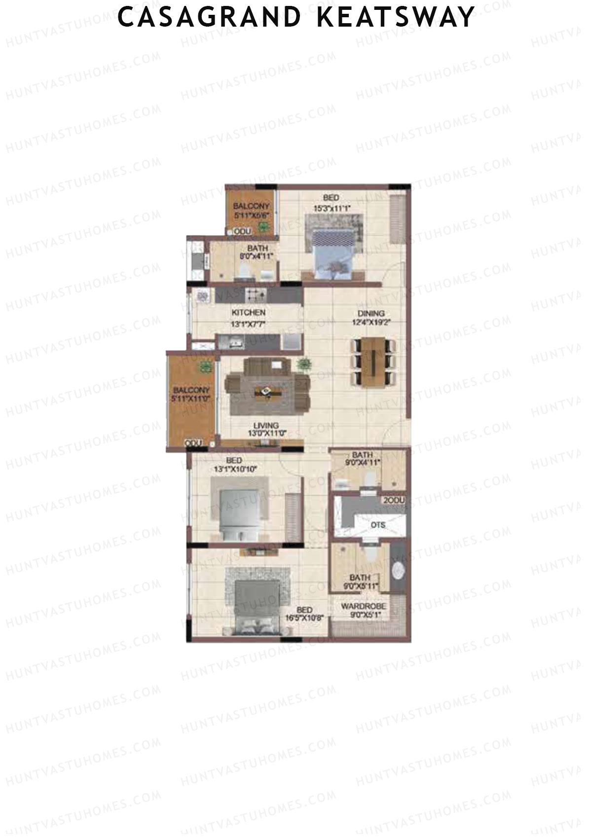Casagrand Keatsway Block A Unit 24 Floor Plan