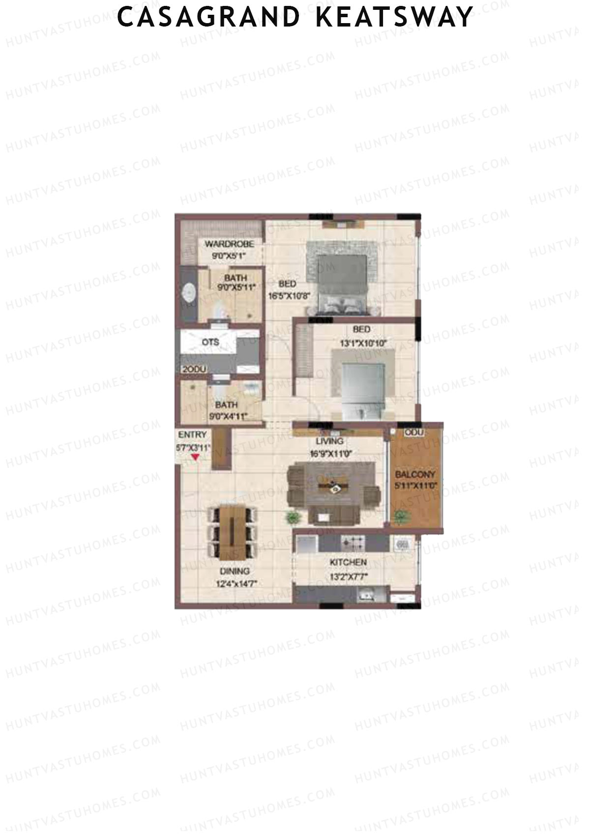 Casagrand Keatsway Block A Unit 26 Floor Plan