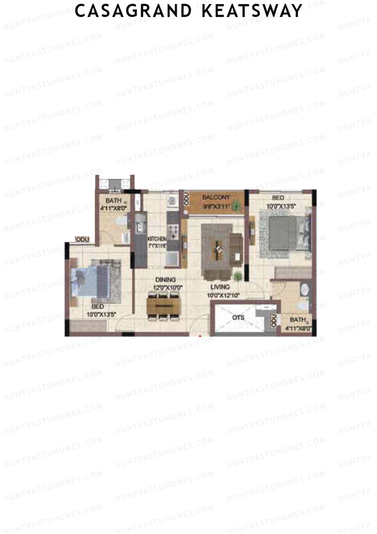 Casagrand Keatsway Block A Unit 8 Floor Plan