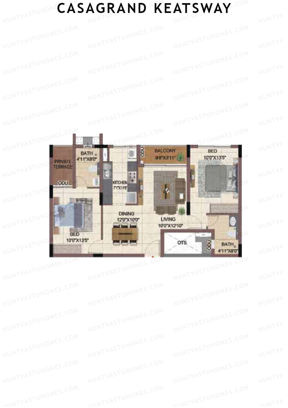 Casagrand Keatsway Block A Unit 8 Floor Plan
