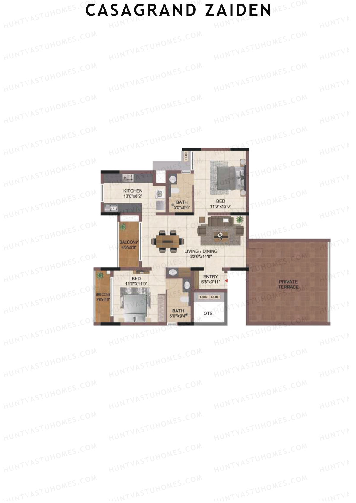 Casagrand Zaiden Tower C Unit 11 Floor Plan