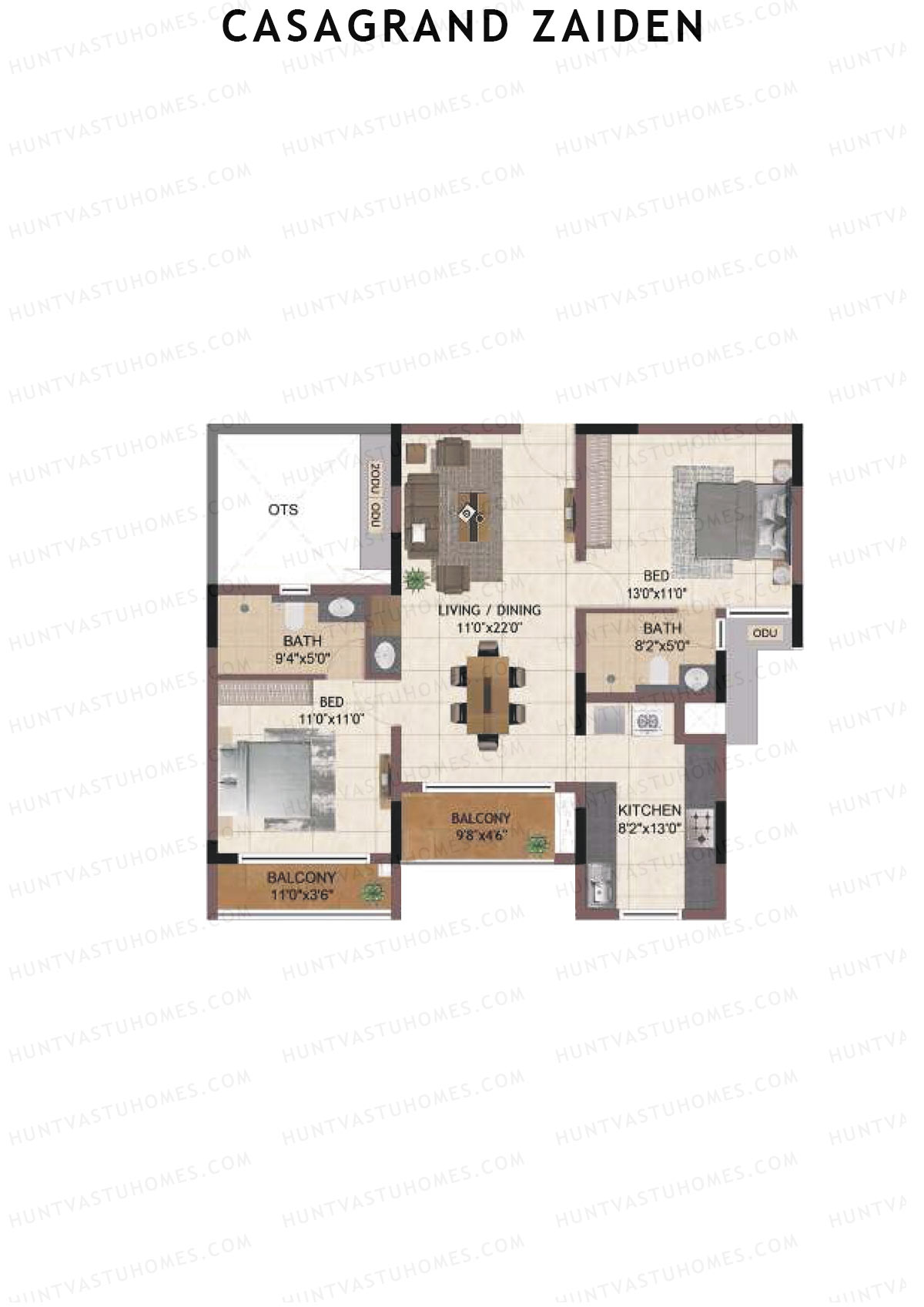 Casagrand Zaiden Tower C Unit 9 Floor Plan