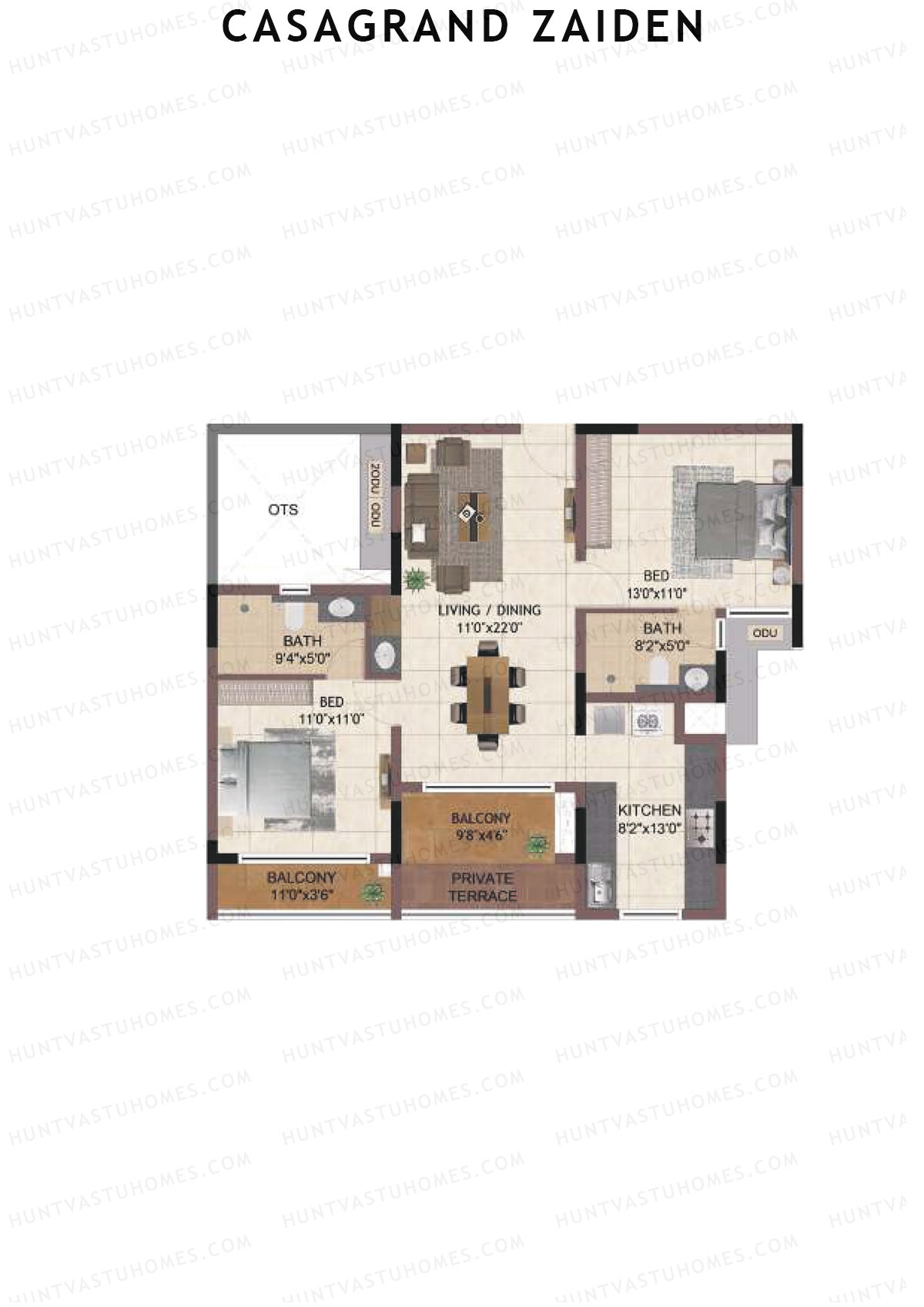 Casagrand Zaiden Tower C Unit 9 Floor Plan
