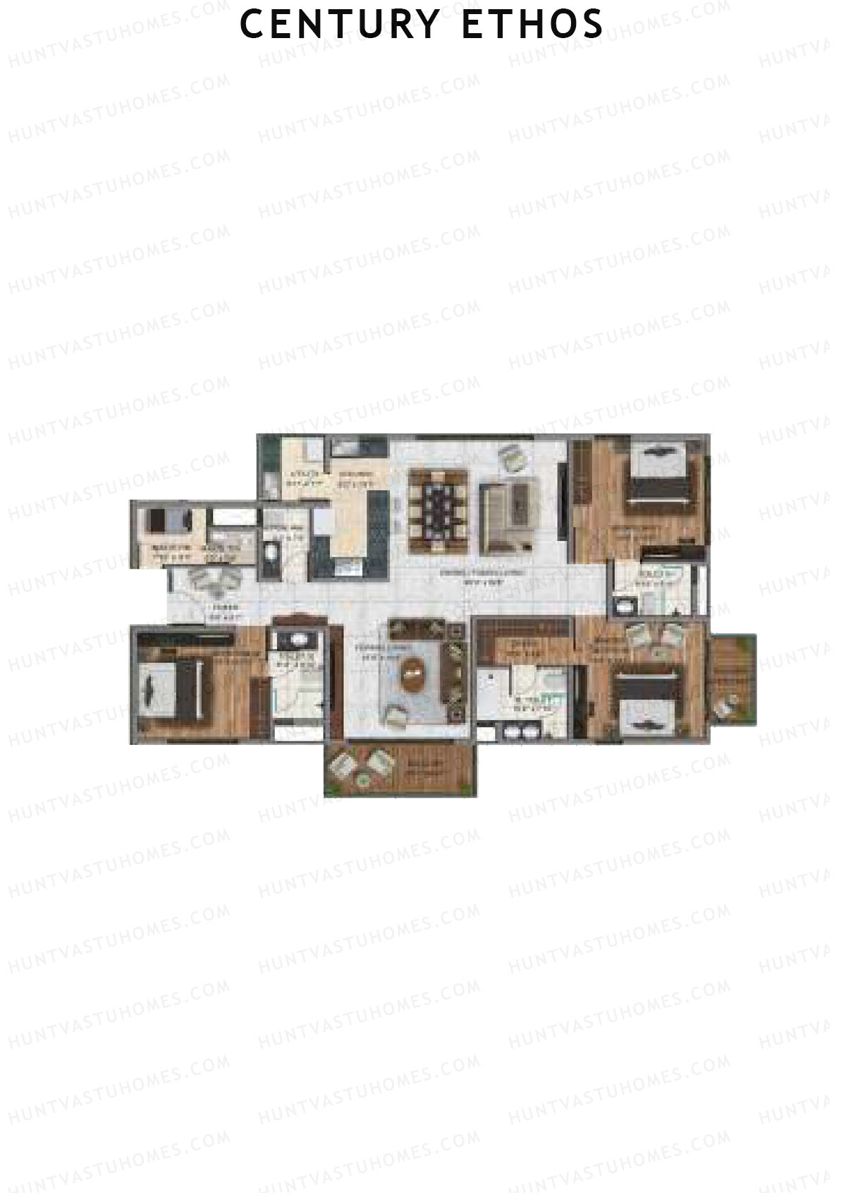 Century Ethos Argon Unit 1 Floor Plan