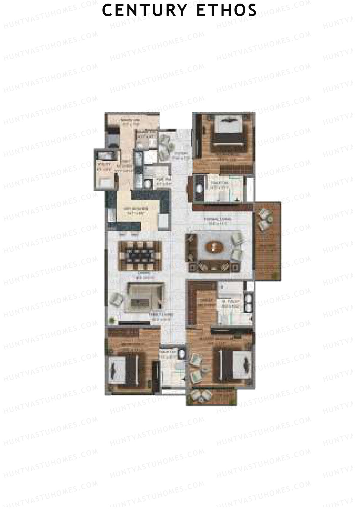 Century Ethos Argon Unit 2 Floor Plan