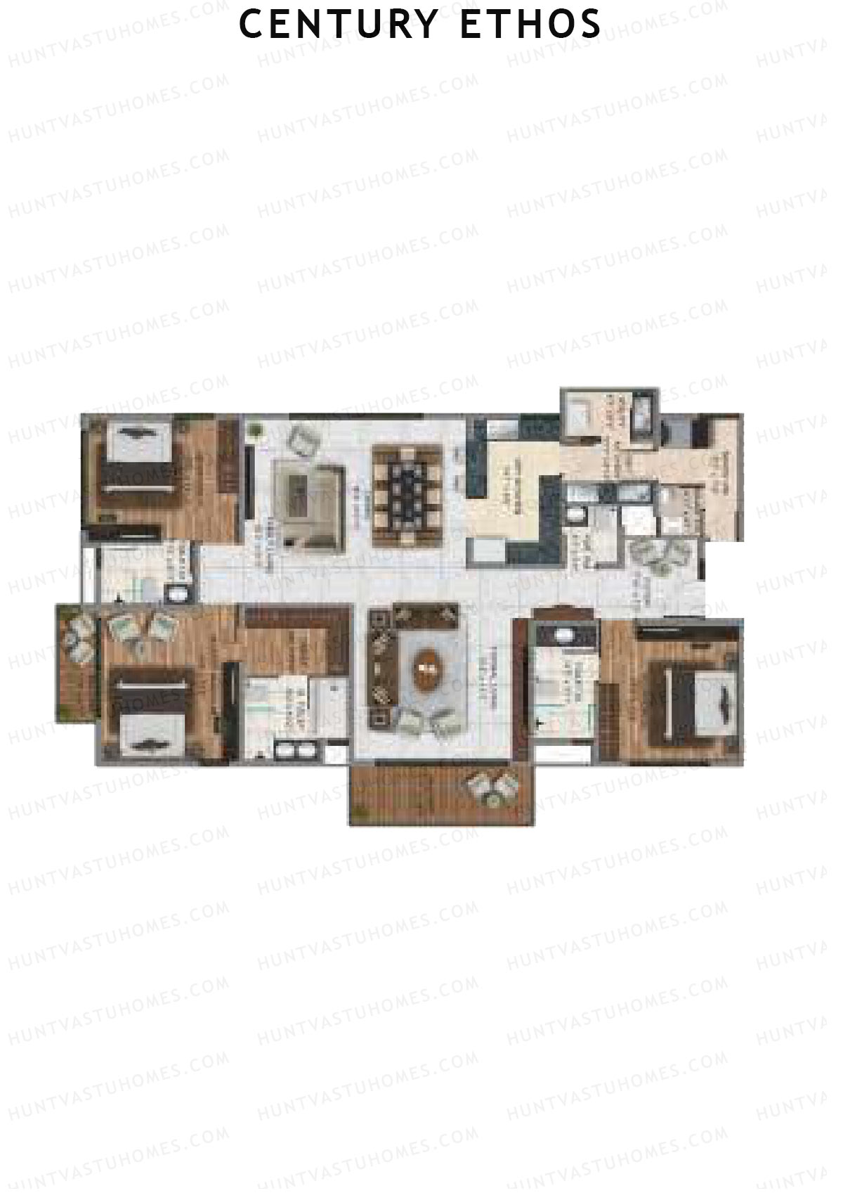 Century Ethos Bronze Unit 2 Floor Plan