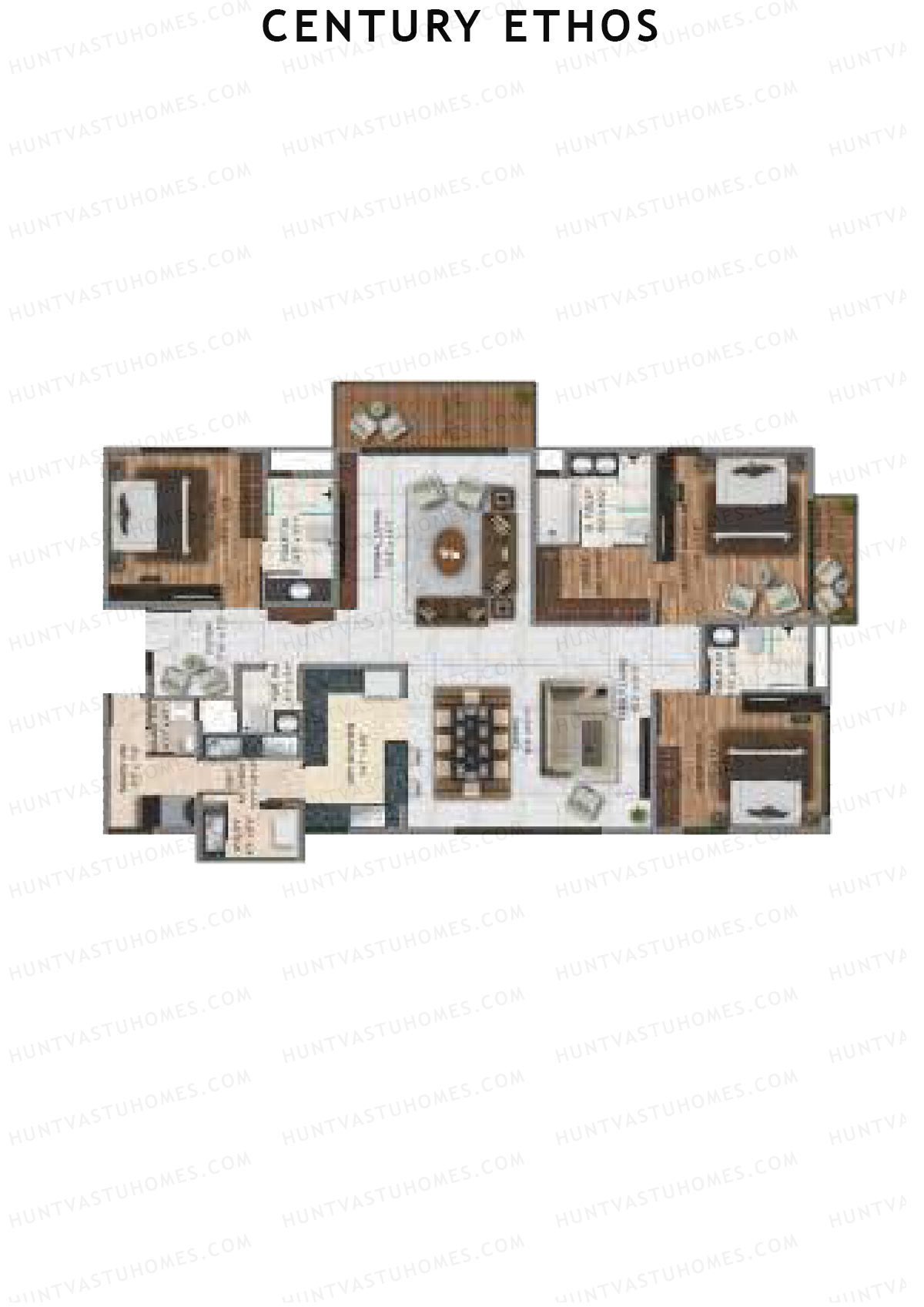 Century Ethos Bronze Unit 5 Floor Plan
