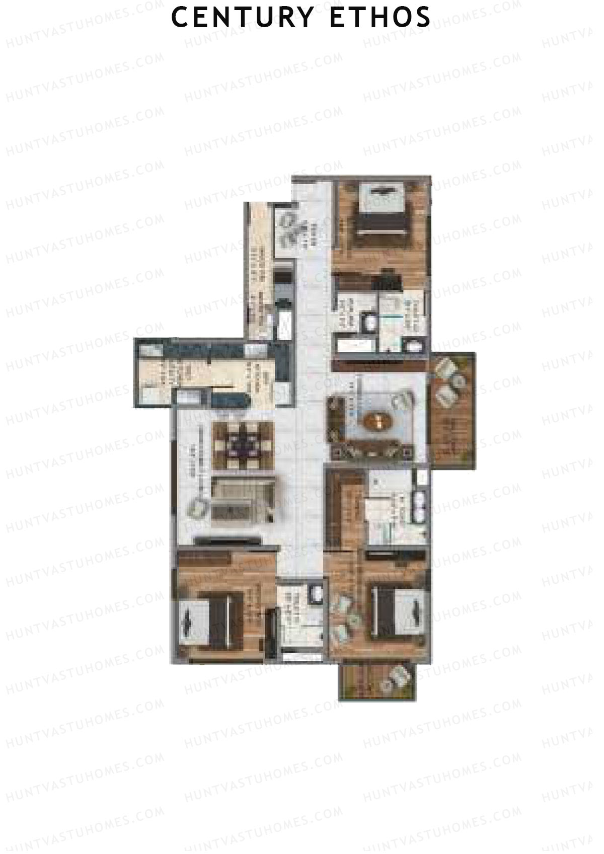 Century Ethos Bronze Unit 6 Floor Plan