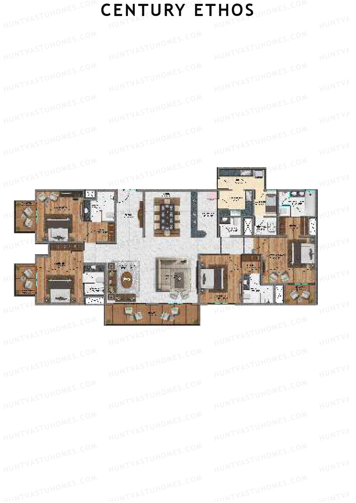 Century Ethos Xenon Unit 1 (Type A) Floor Plan