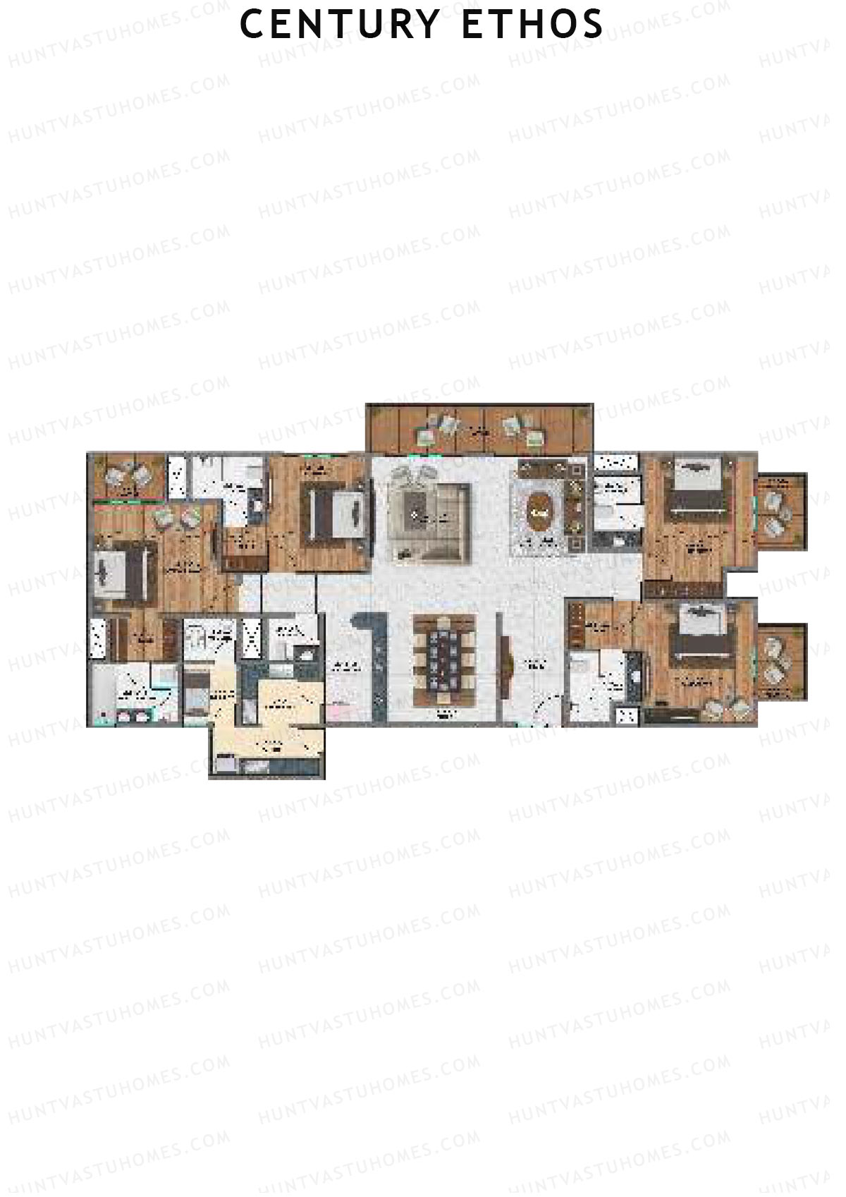 Century Ethos Xenon Unit 1 (Type B) Floor Plan