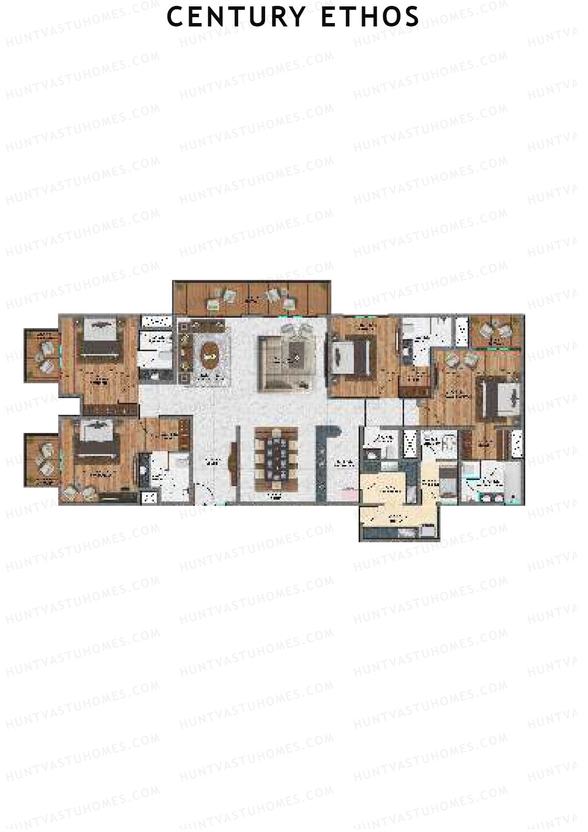 Century Ethos Xenon Unit 2 (Type A) Floor Plan