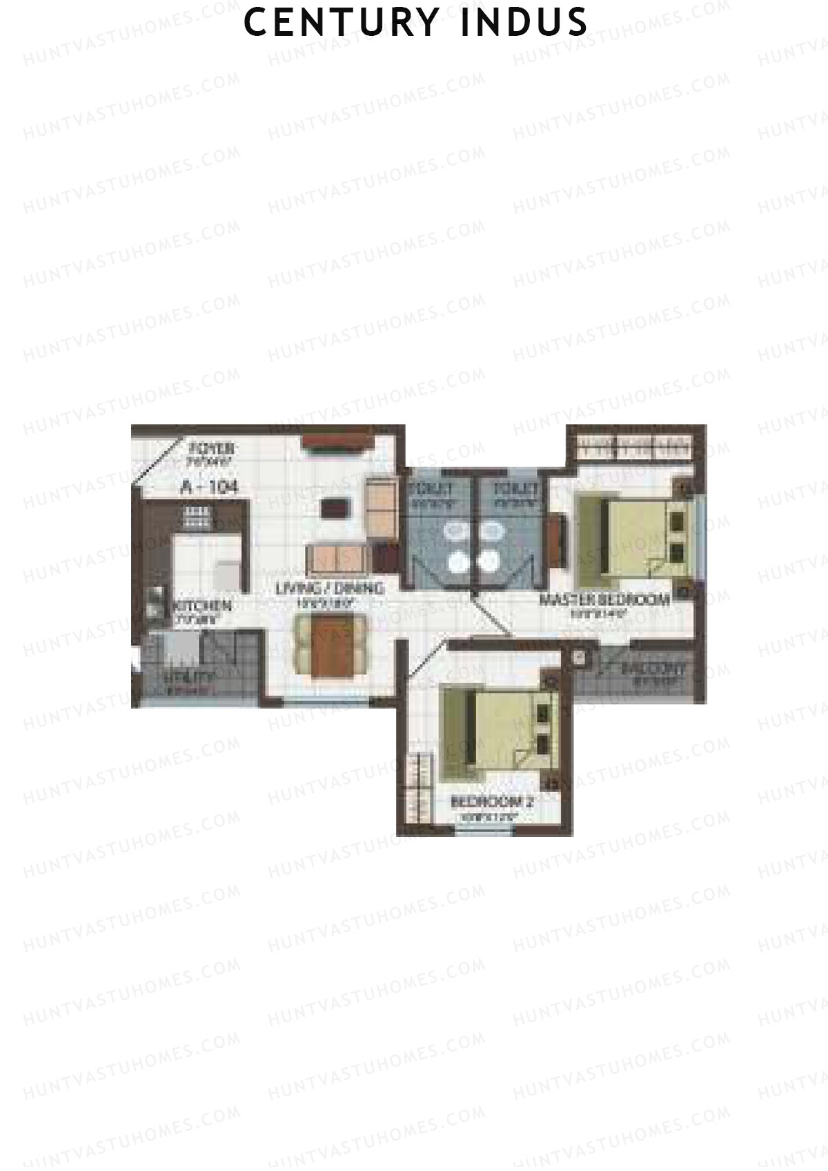 Century Indus Wing A Unit 4 Floor Plan