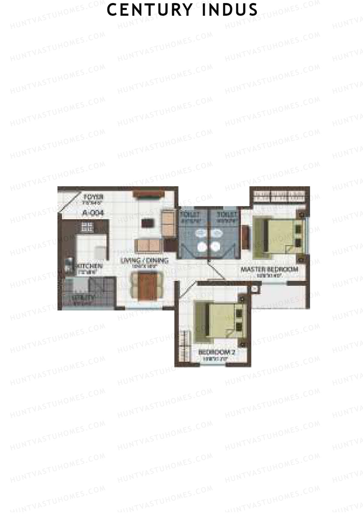Century Indus Wing A Unit 4 Floor Plan