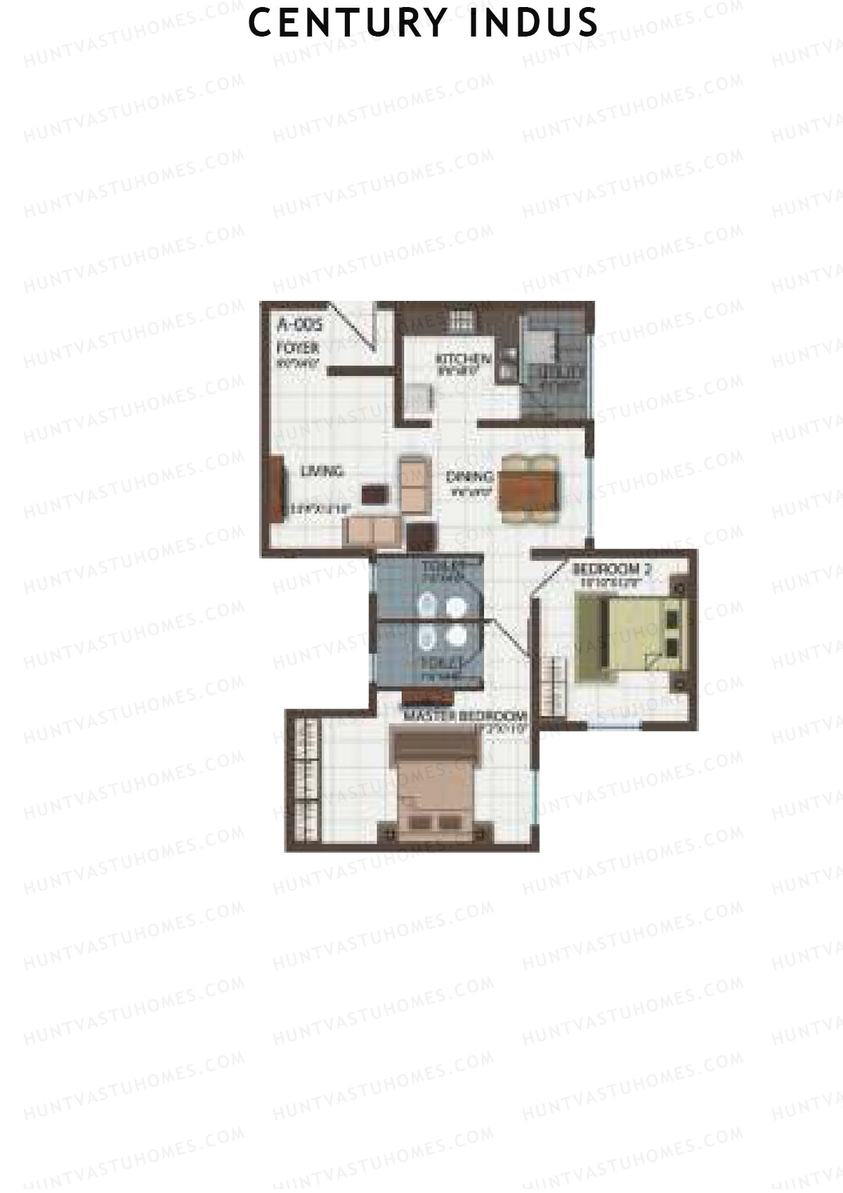 Century Indus Wing A Unit 5 Floor Plan