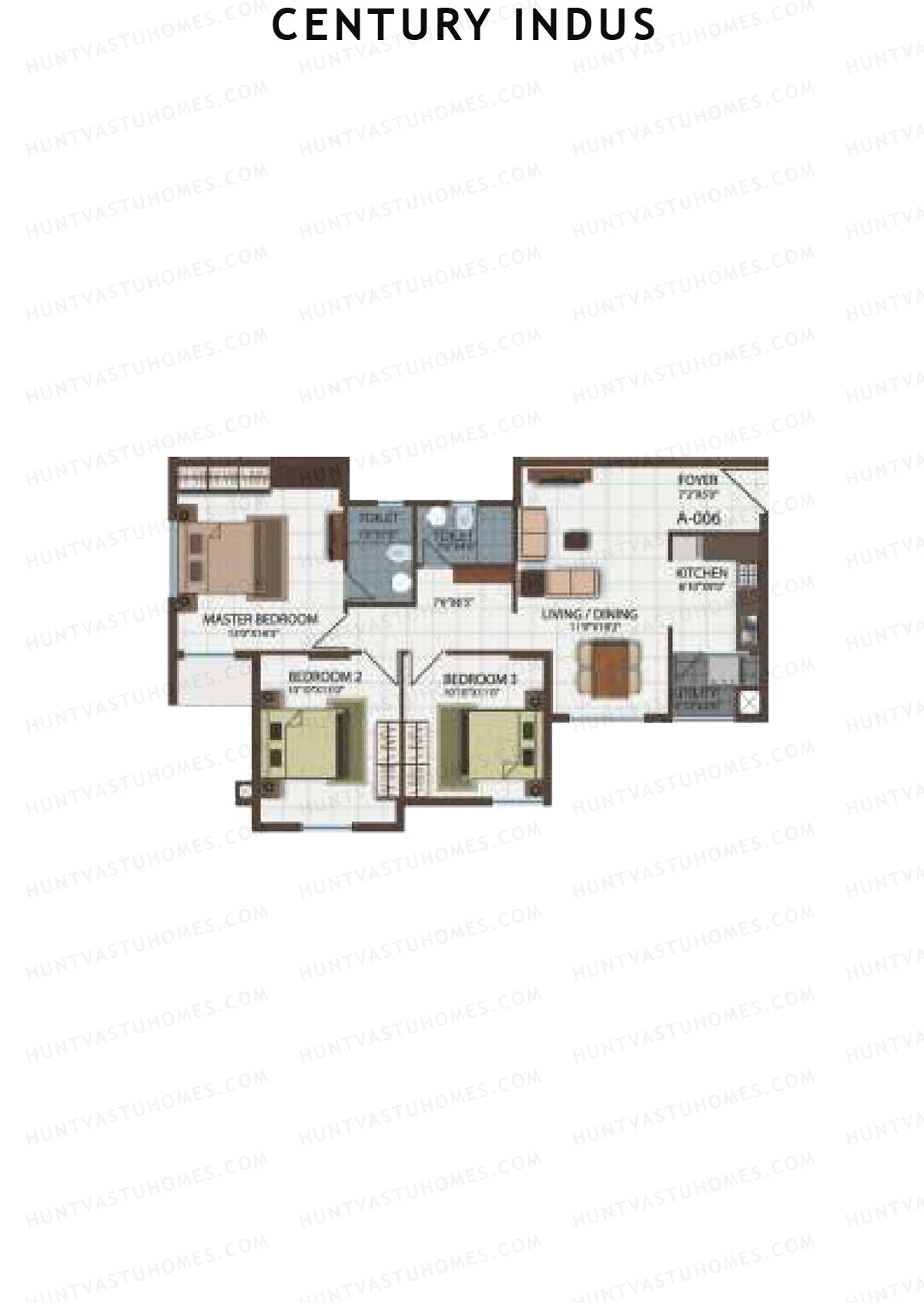 Century Indus Wing A Unit 6 Floor Plan