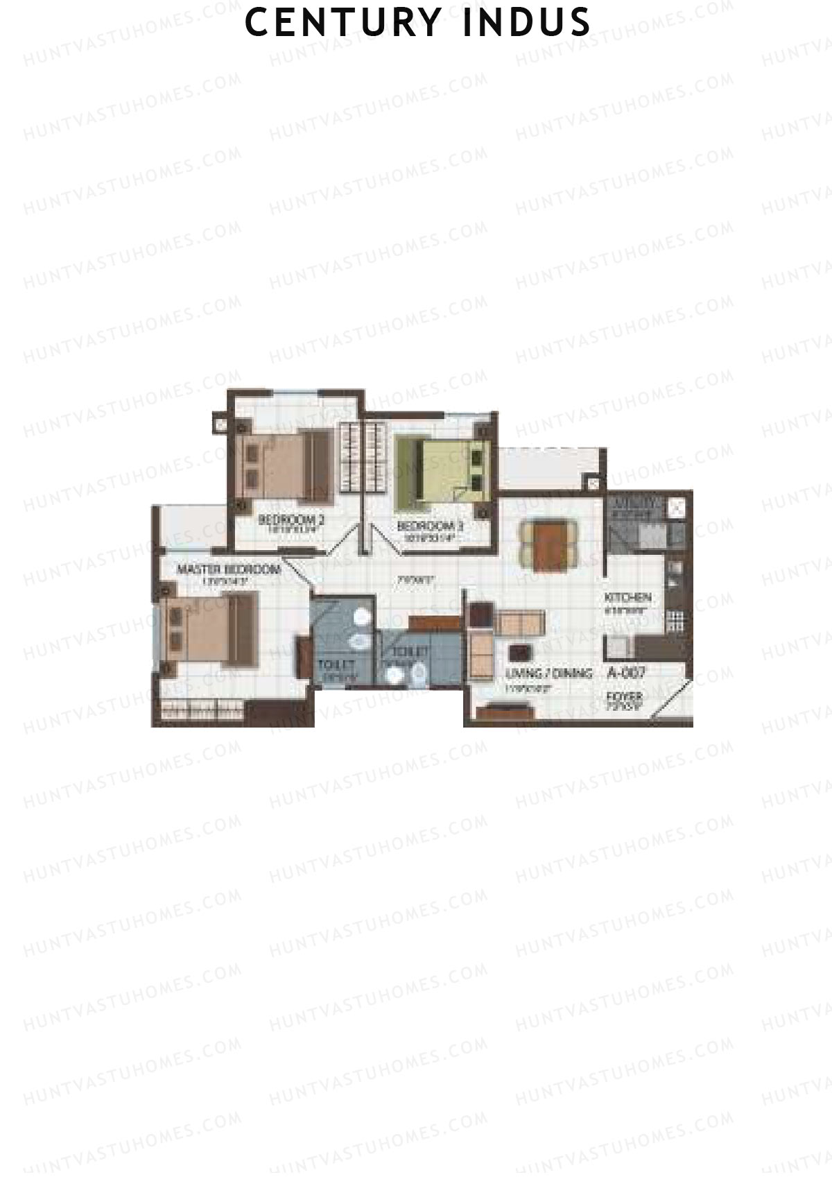 Century Indus Wing A Unit 7 Floor Plan