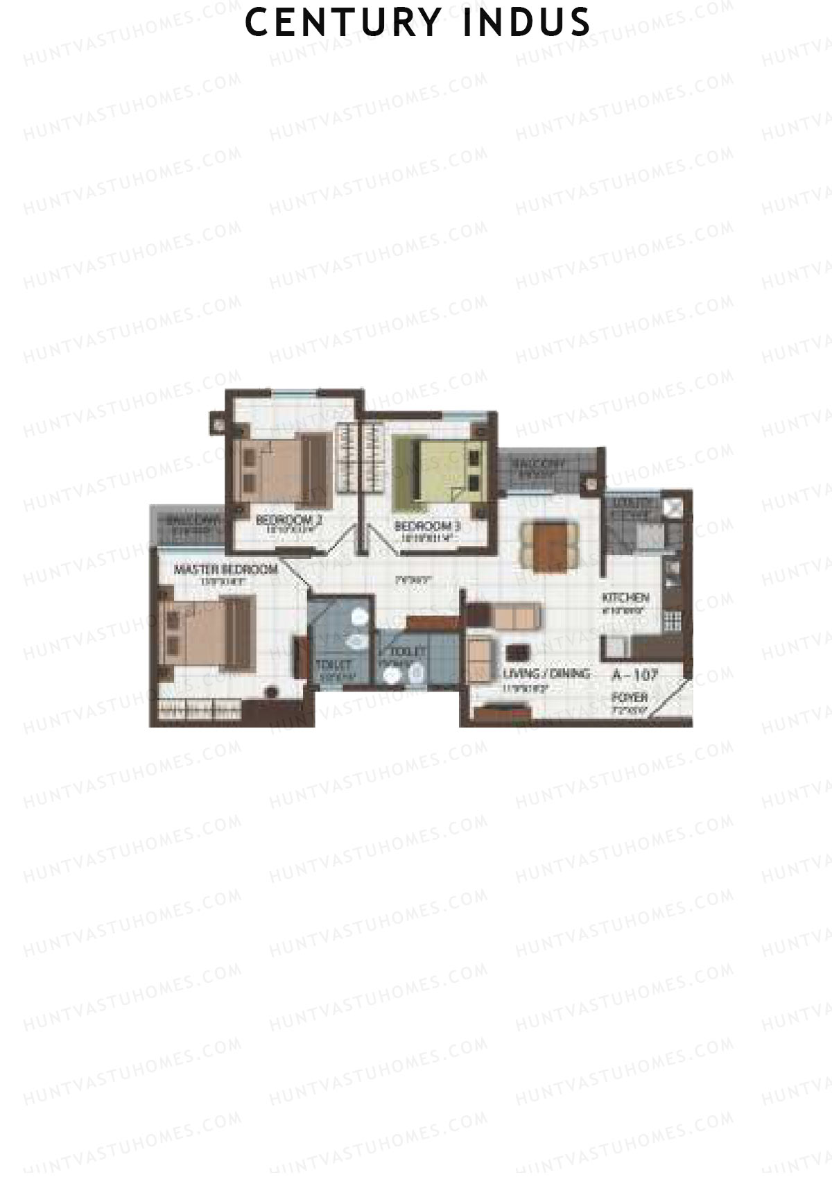 Century Indus Wing A Unit 7 Floor Plan