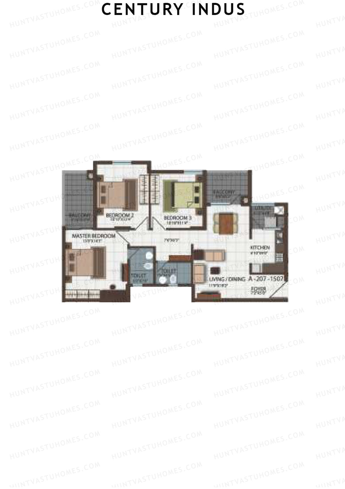 Century Indus Wing A Unit 7 Floor Plan