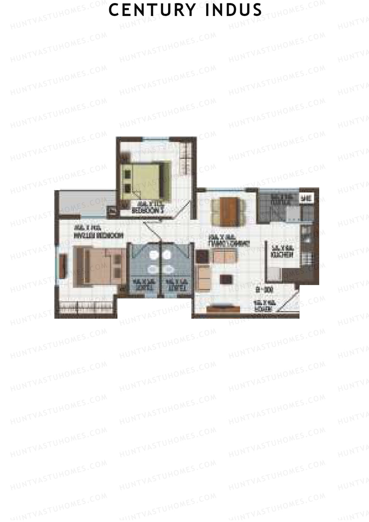 Century Indus Wing B Unit 7 Floor Plan