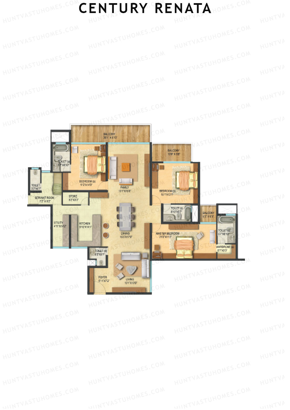 Century Renata Tower 1 Unit 10 Floor Plan