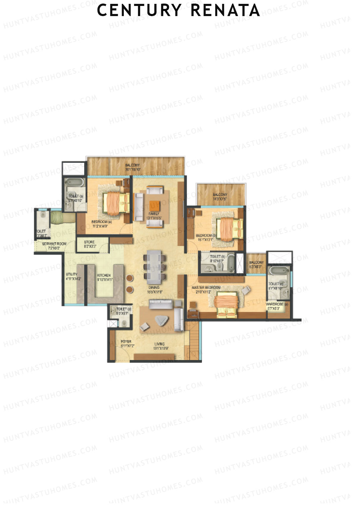 Century Renata Tower 1 Unit 10 Floor Plan