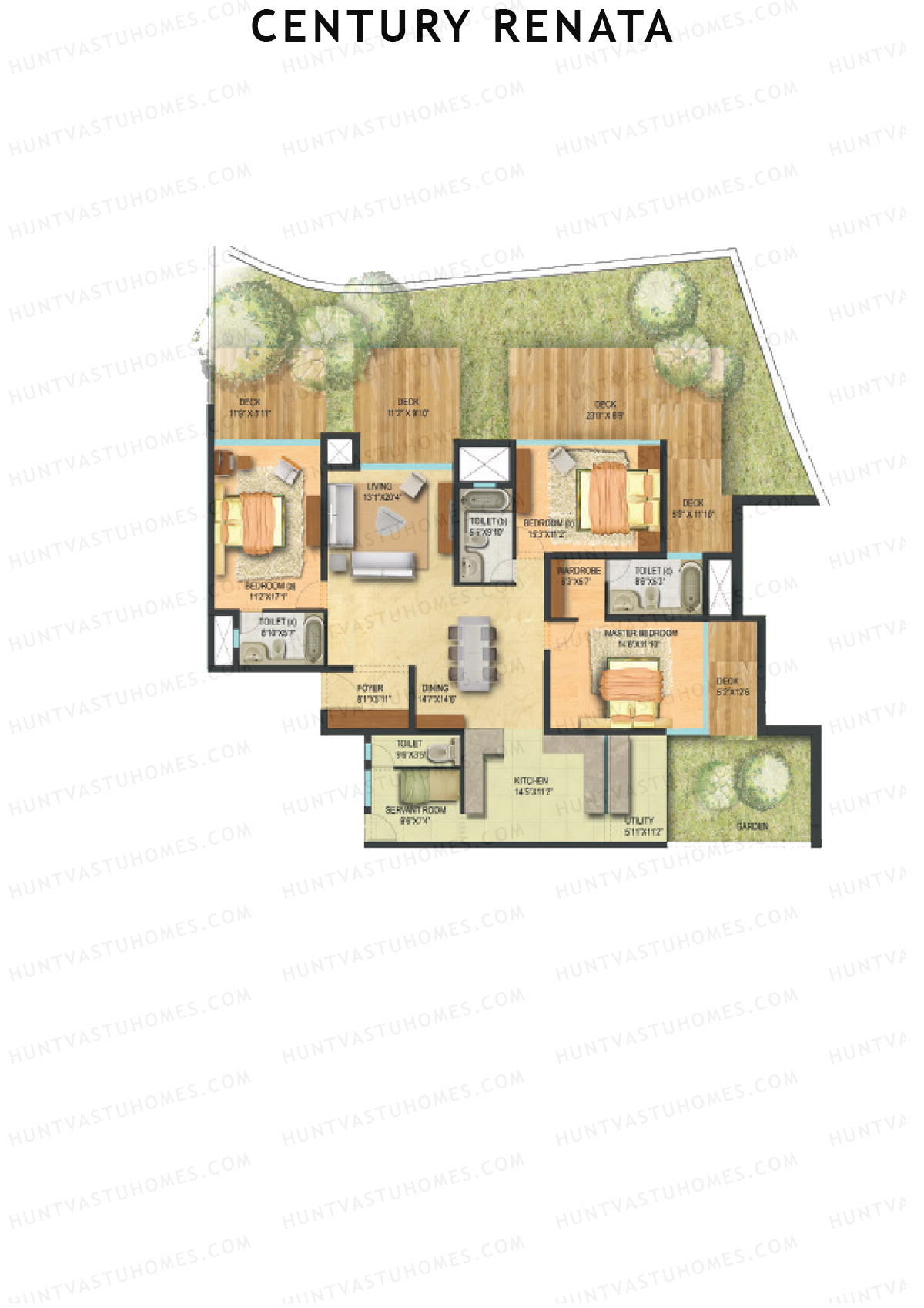 Century Renata Tower 1 Unit 1 Floor Plan