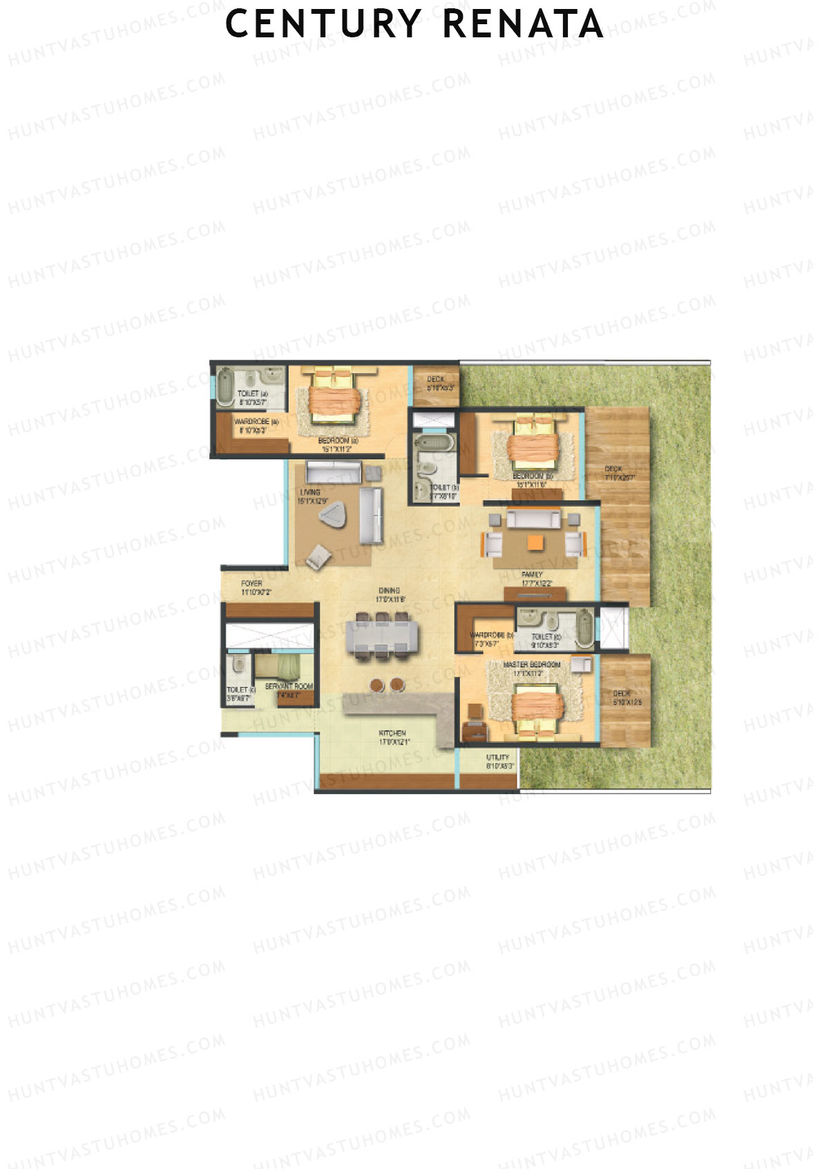 Century Renata Tower 1 Unit 2 Floor Plan