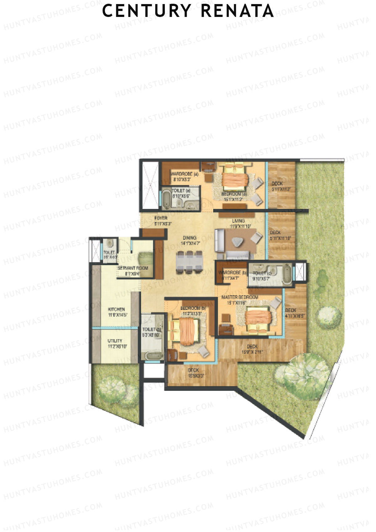 Century Renata Tower 1 Unit 3 Floor Plan