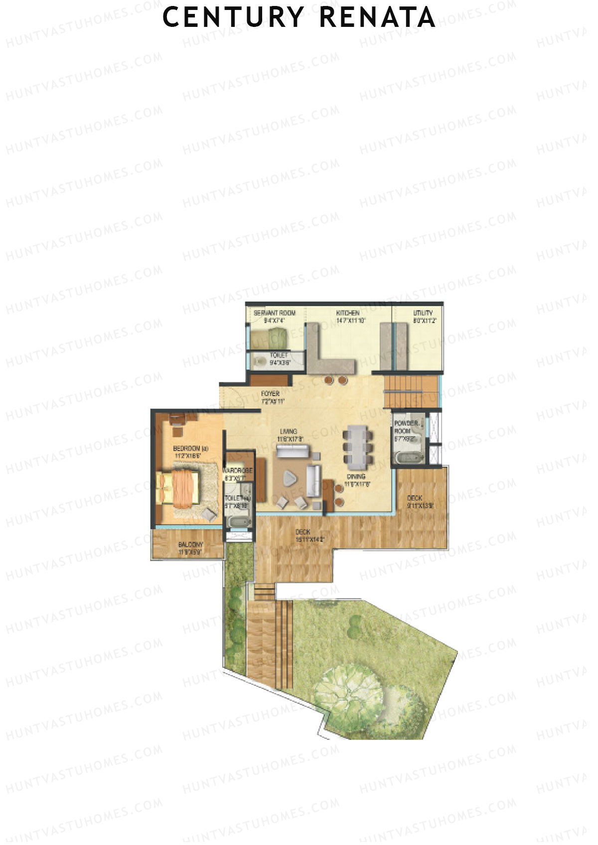 Century Renata Tower 1 Unit 3 (Duplex ) Floor Plan