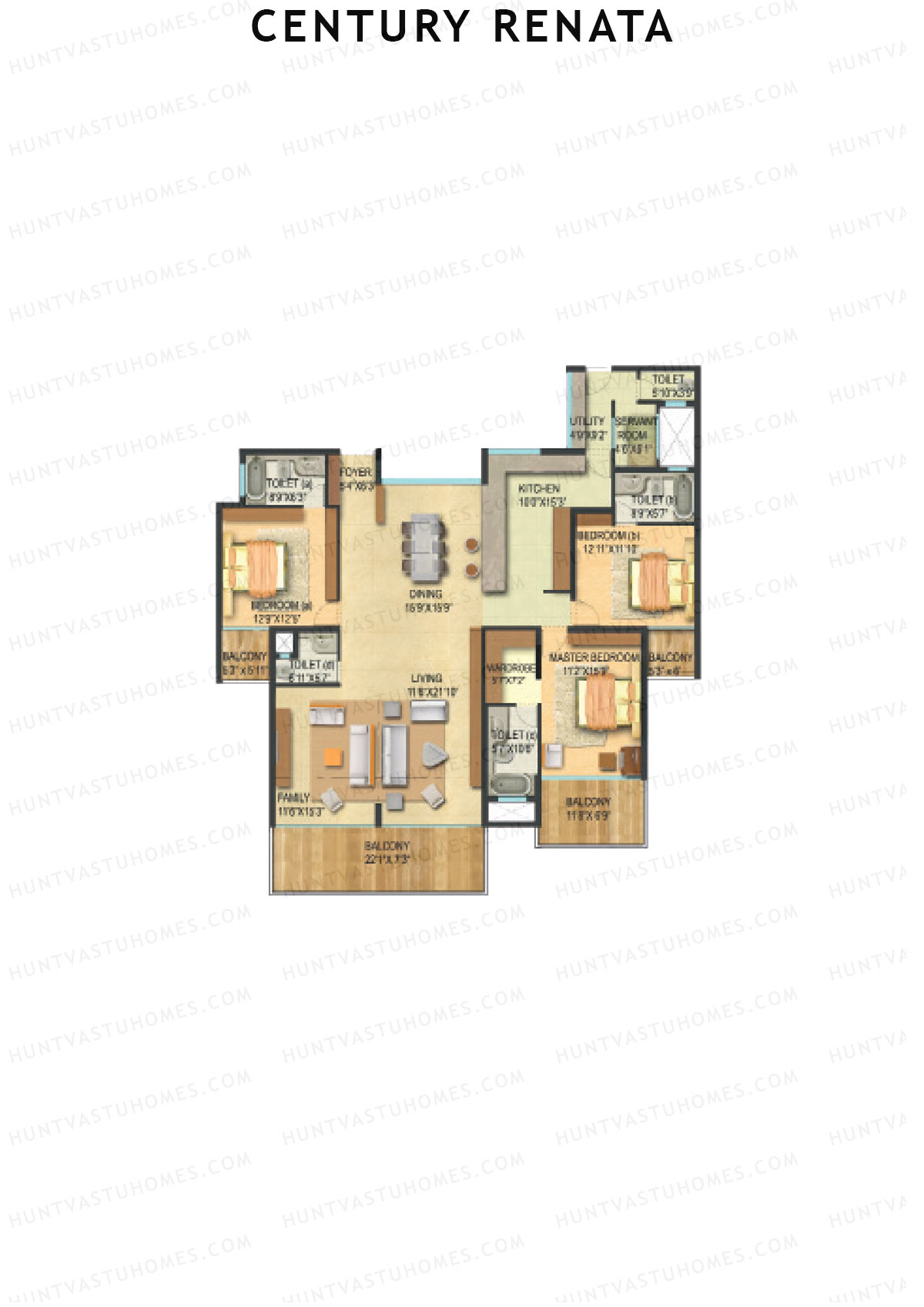 Century Renata Tower 1 Unit 4 Floor Plan