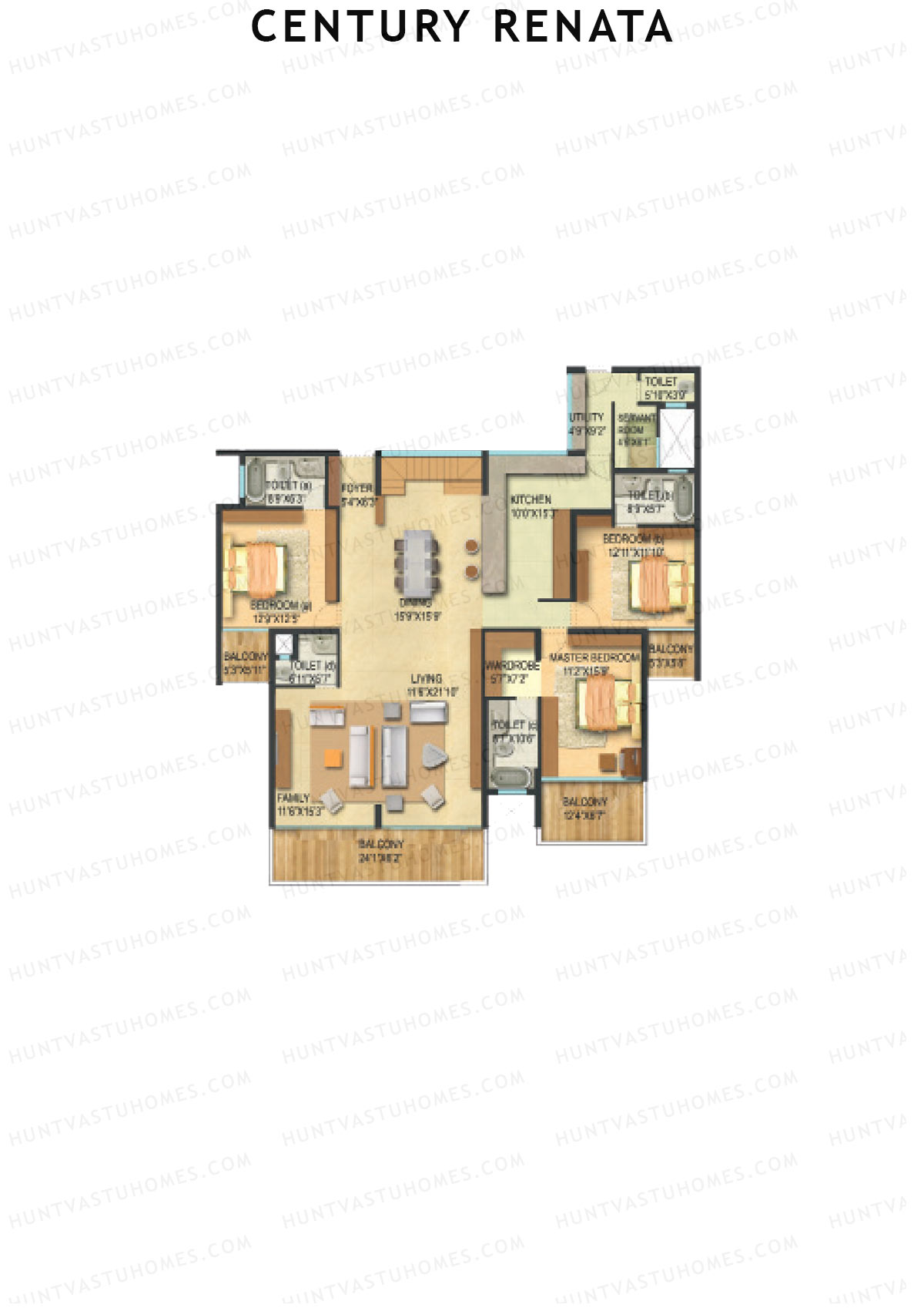 Century Renata Tower 1 Unit 4 Floor Plan