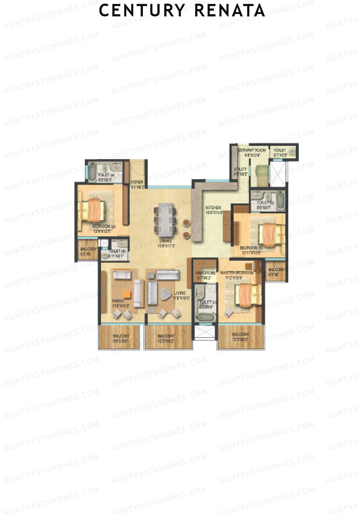 Century Renata Tower 1 Unit 5 Floor Plan