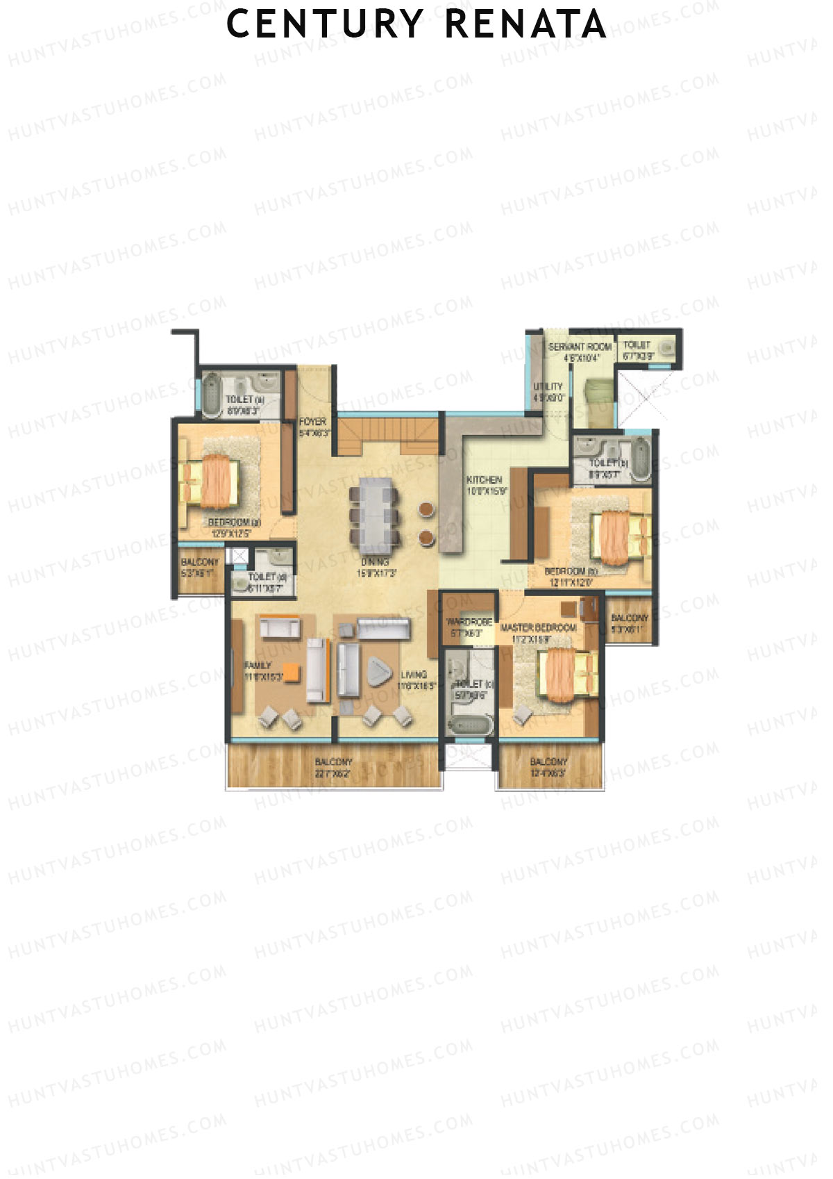Century Renata Tower 1 Unit 5 Floor Plan