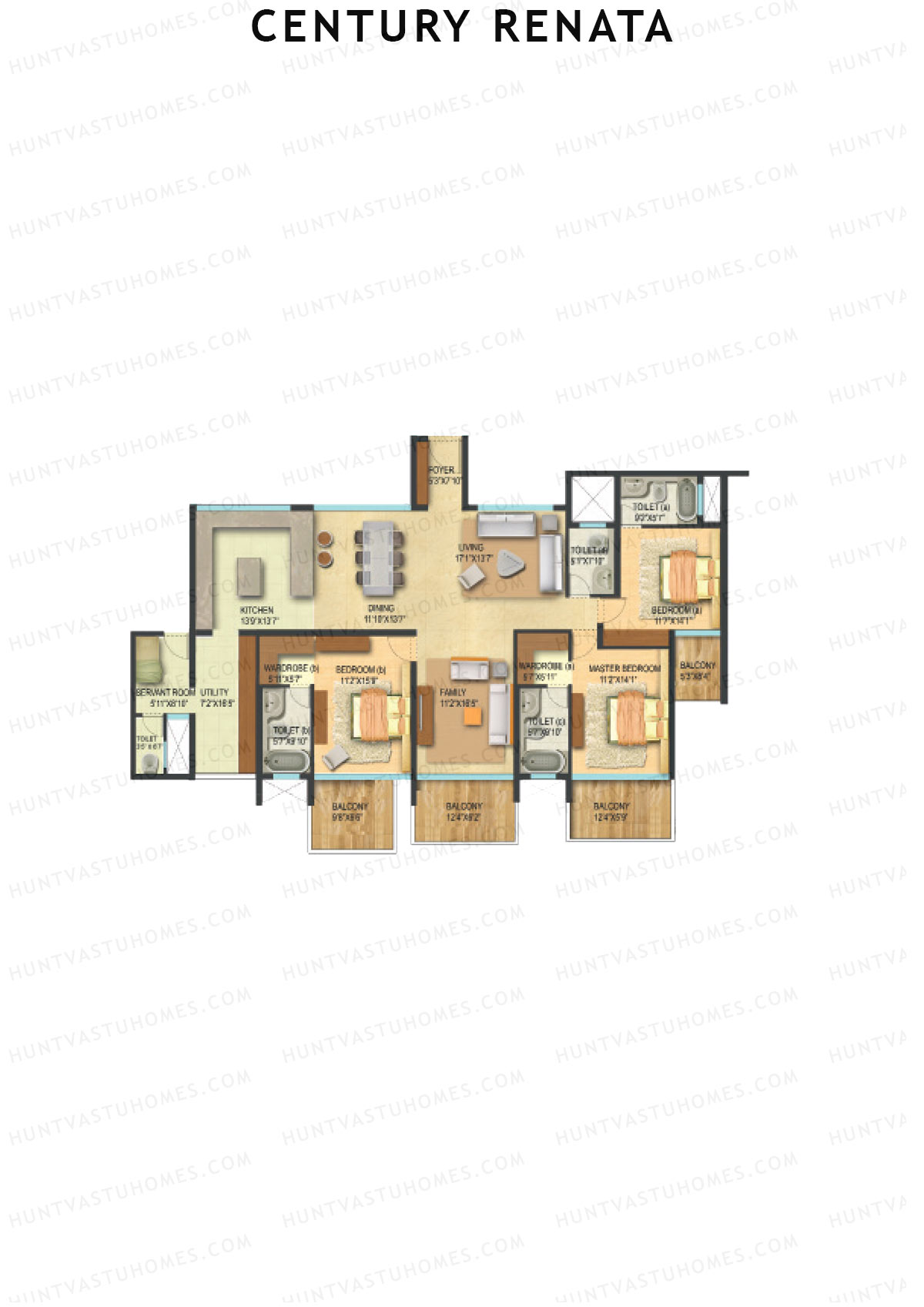 Century Renata Tower 1 Unit 6 Floor Plan