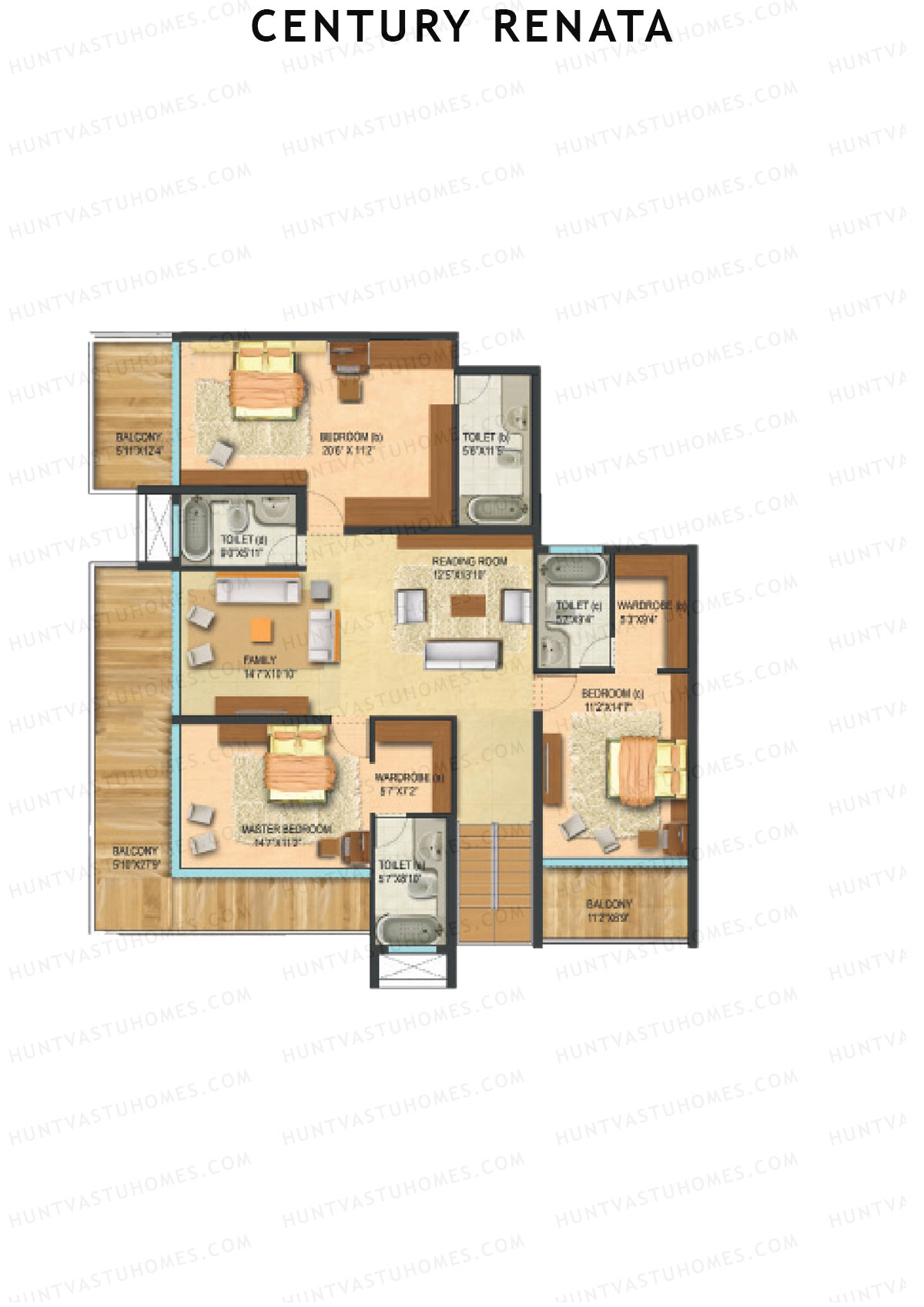 Century Renata Tower 1 Unit 7 (Duplex ) Floor Plan