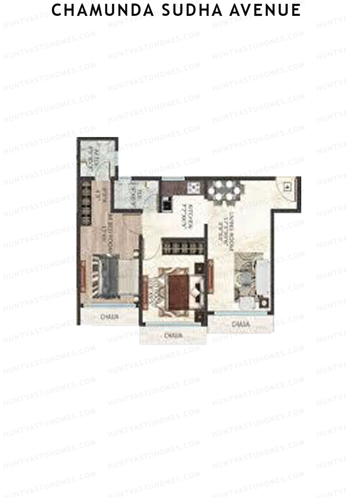 Chamunda Sudha Avenue Wing A Unit 4 Floor Plan