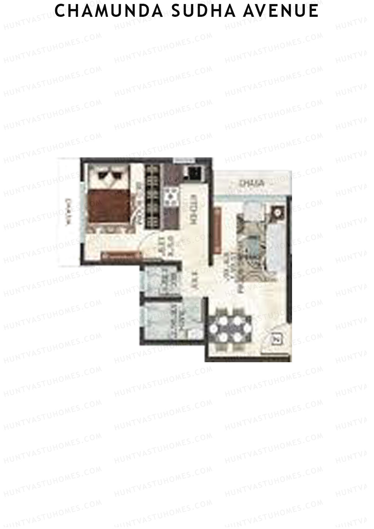 Chamunda Sudha Avenue Wing B Unit 2 Floor Plan