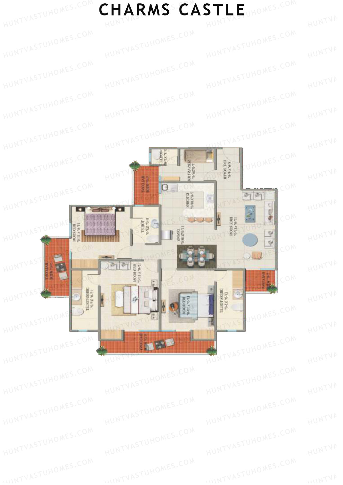 Charms Castle Tower A Unit 5 Floor Plan