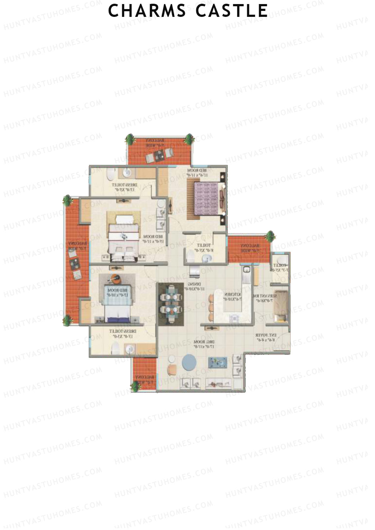 Charms Castle Tower A Unit 6 Floor Plan