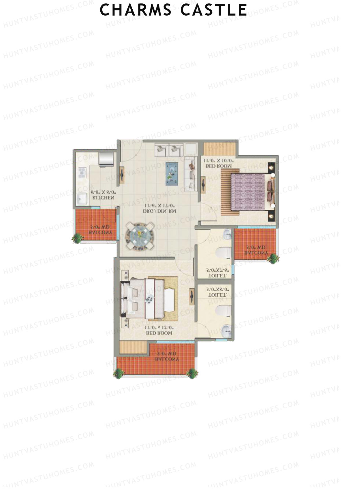 Charms Castle Tower C Unit 7 Floor Plan