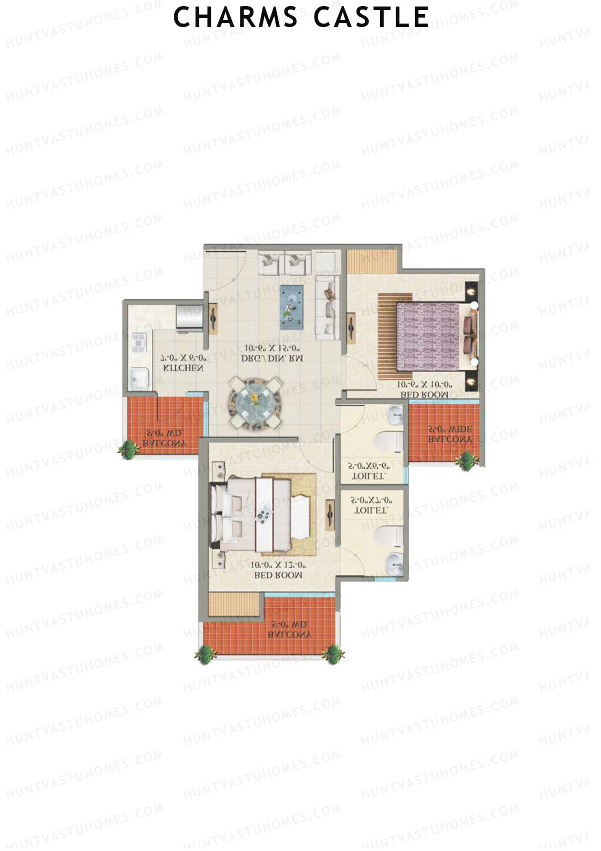 Charms Castle Tower D Unit 5 Floor Plan