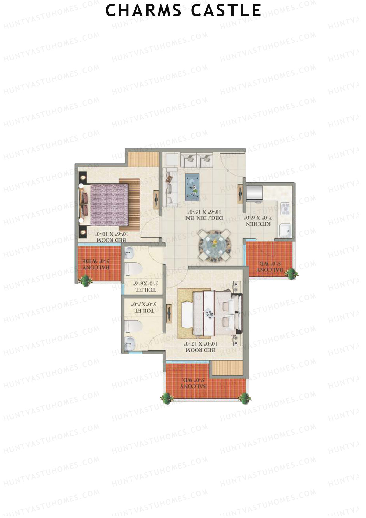 Charms Castle Tower D Unit 7 Floor Plan