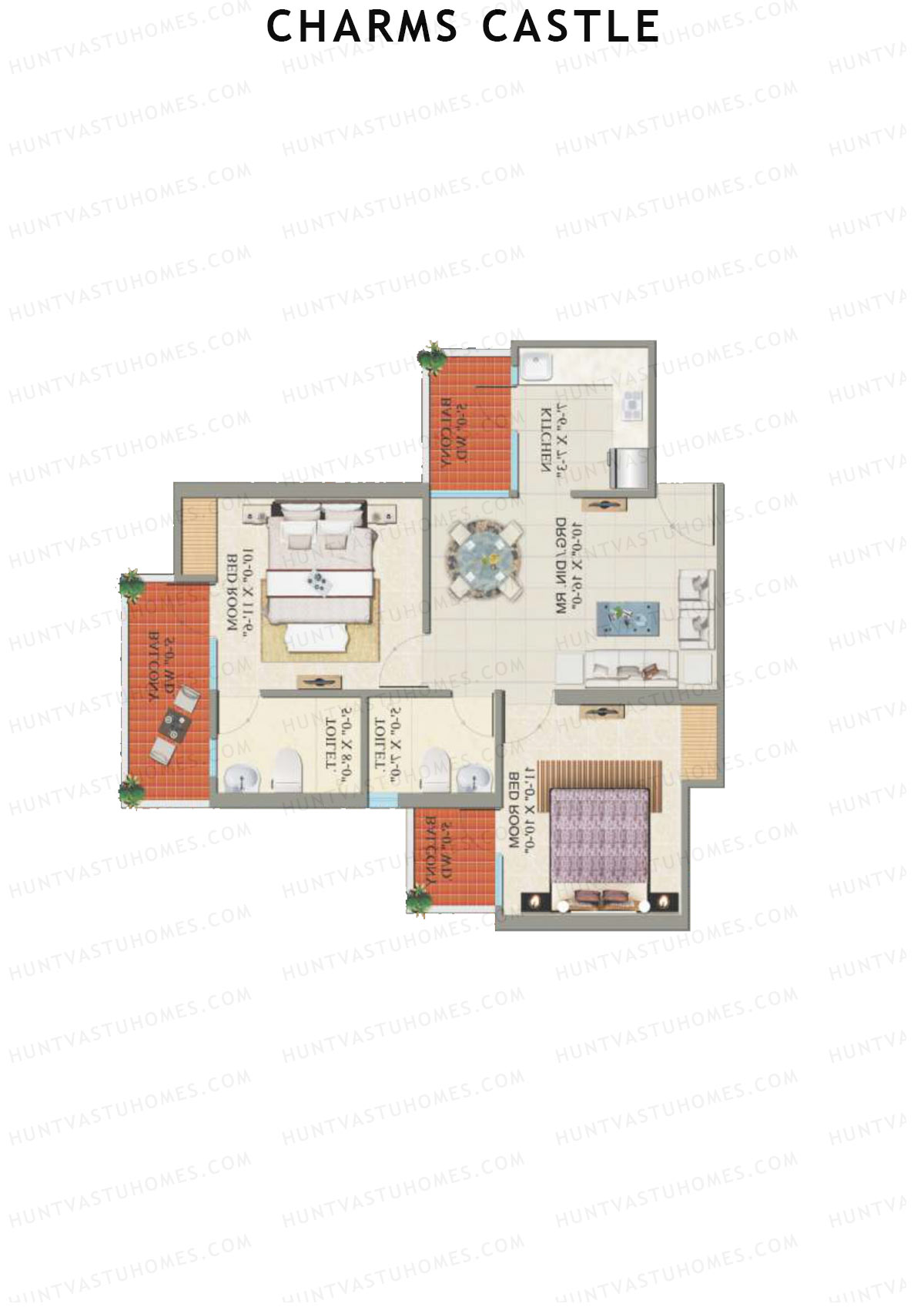 Charms Castle Tower G Unit 5 Floor Plan