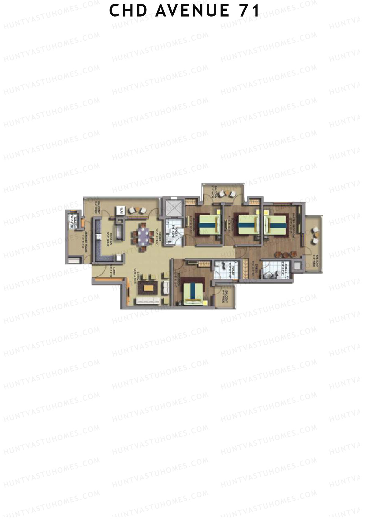 CHD Avenue 71 Tower 10 Unit 2 Floor Plan