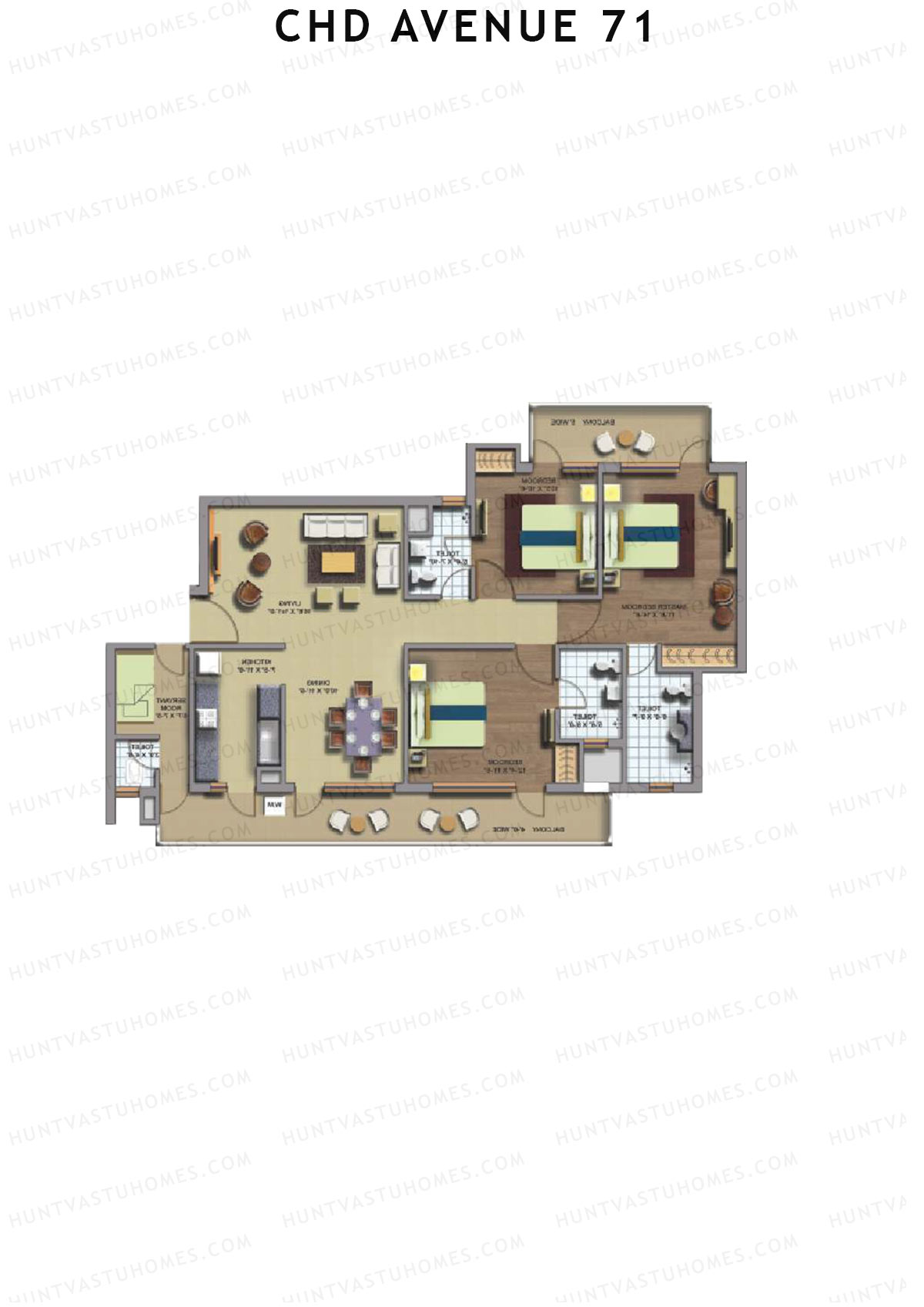 CHD Avenue 71 Tower 4 Unit 4 Floor Plan