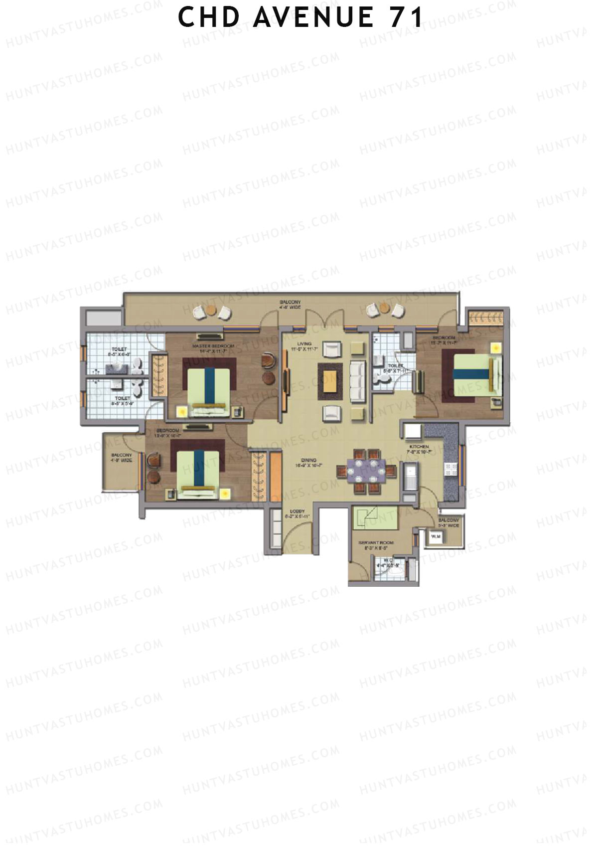 CHD Avenue 71 Tower 8 Unit 2 Floor Plan