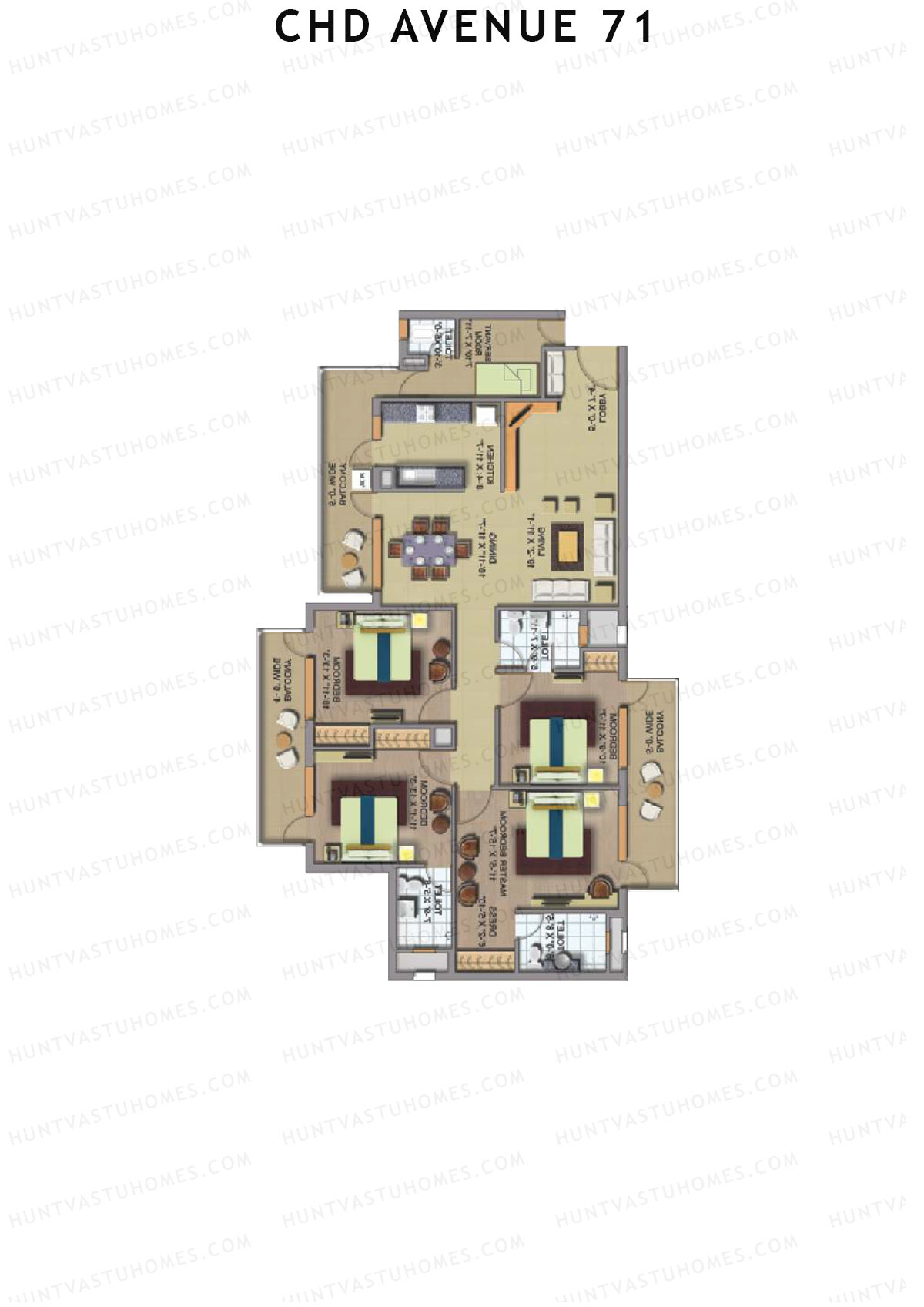 CHD Avenue 71 Tower 9 Unit 4 Floor Plan