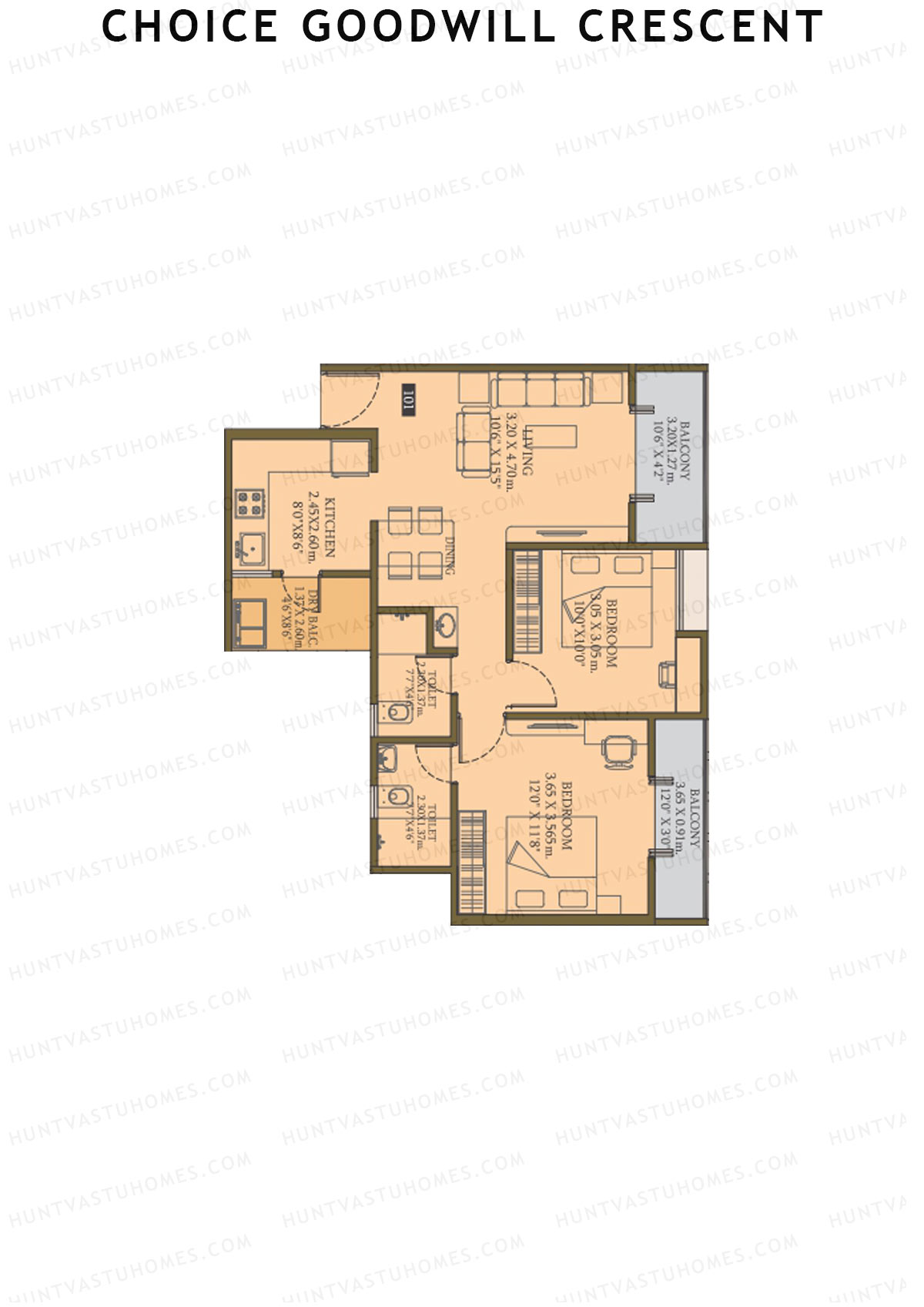 Choice Goodwill Crescent Wing A Unit 1 Floor Plan